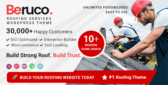 Beruco - Roofing Services WordPress Theme
