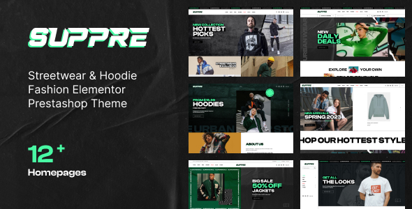 Leo Suppre - Streetwear & Hoodie Fashion Elementor Prestashop Theme