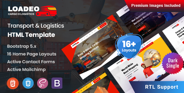 Loadeo - Transport & Logistics HTML Template