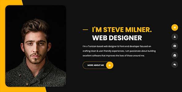 Tunis - Tailwind CSS Personal Portfolio HTML Template