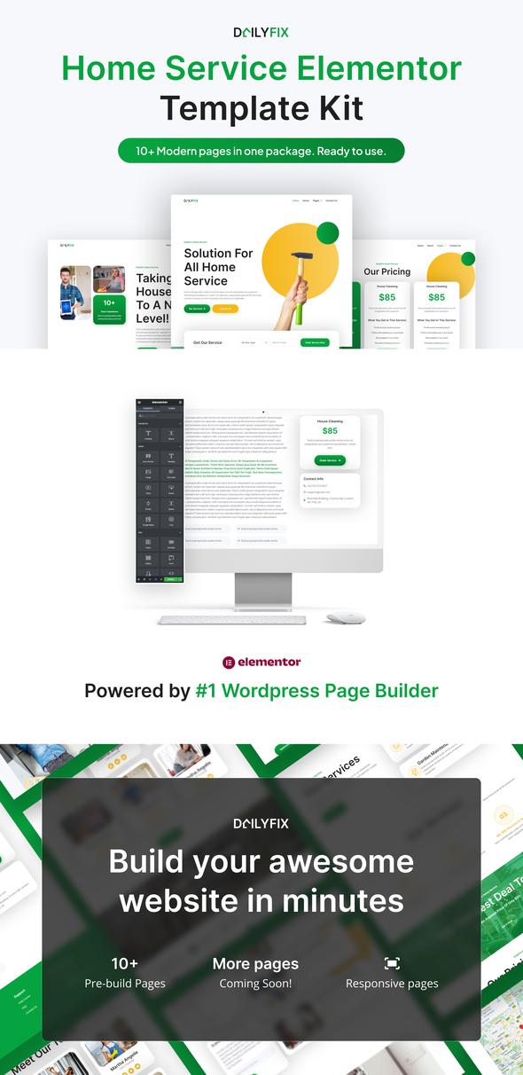 Dailyfix - Home Service Elementor Template Kit