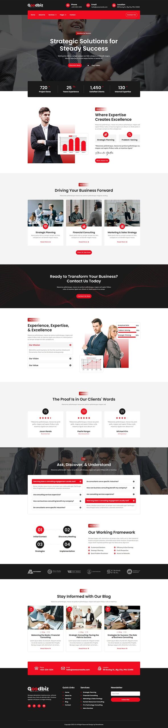 Goodbiz - Business Consulting Elementor Template Kit