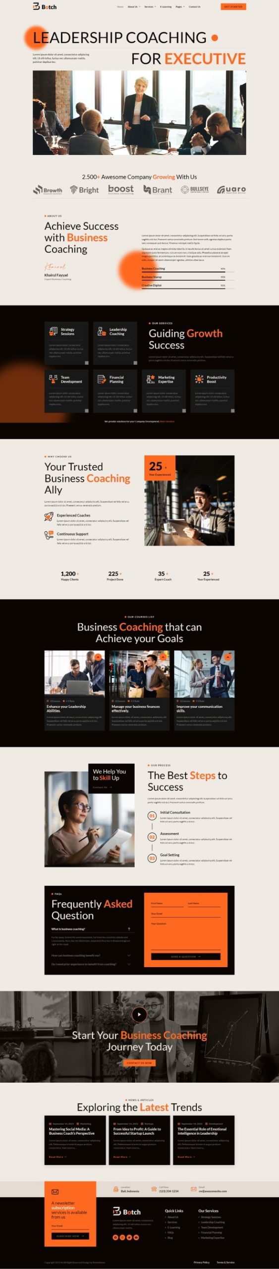 Botch - Business Coaching Elementor Template Kit