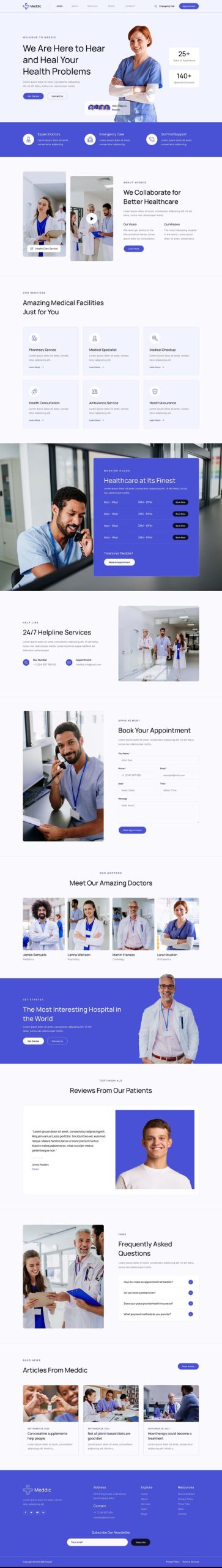 Meddic - Hospital and Medical Clinic Elementor Template Kit