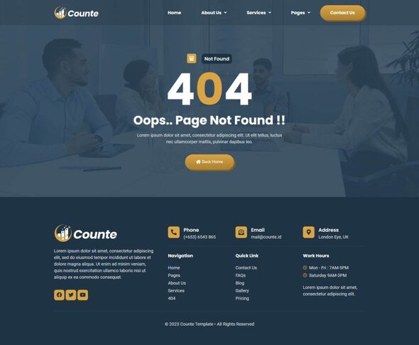 Counte - Manufacturing & Industrial Elementor Template Kit