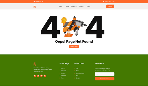 Solidcons – Construction And Industry Elementor Template Kit