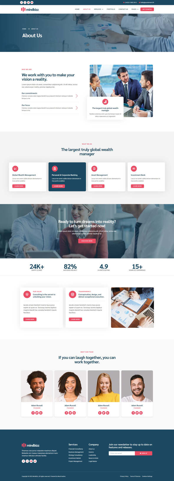 MindBizz - Business Consulting Elementor Pro Template Kit