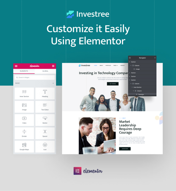 Investree - Venture Capital & Angel Investor Elementor Pro Template Kit