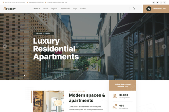 Prooty - Single Property Elementor Template Kit