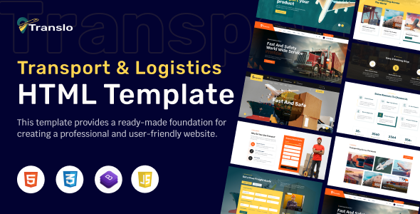 Translo - Transport and Logistics Html Template