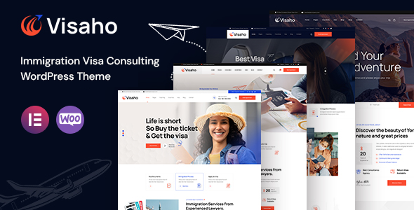 Visaho - Immigration and Visa Consulting WordPress Theme