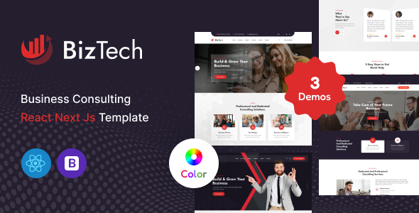 Biztech - Corporate & Consulting Business React NextJs Template