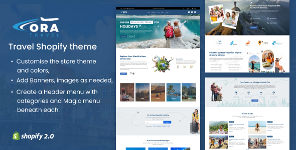 Ora - Travel & Adventure Shop Shopify Theme
