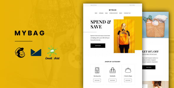 MyBag - E-commerce Responsive Email for Fashion & Accessories
