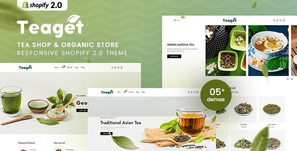 Teaget - Tea Shop & Organic Store Responsive Shopify 2.0 Theme
