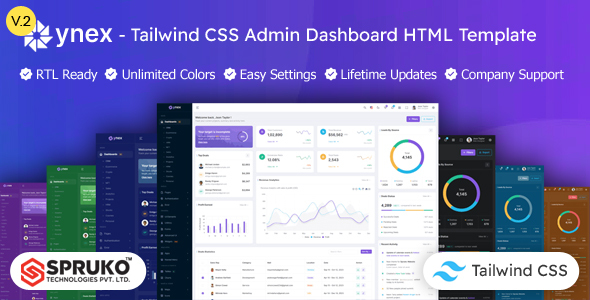 Ynex - HTML Tailwind CSS Admin Dashboard Template