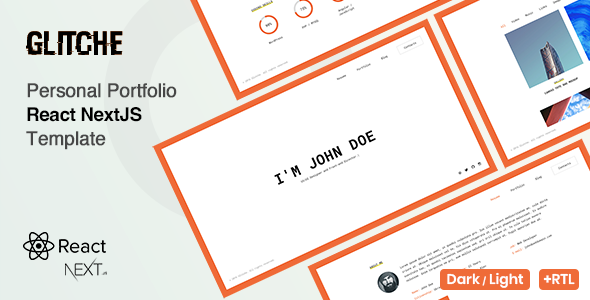 Glitche - CV Resume NextJS Template