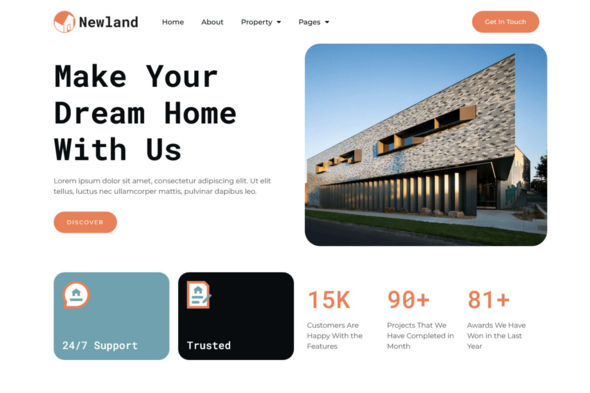 Newland - Real Estate Elementor Pro Template Kit