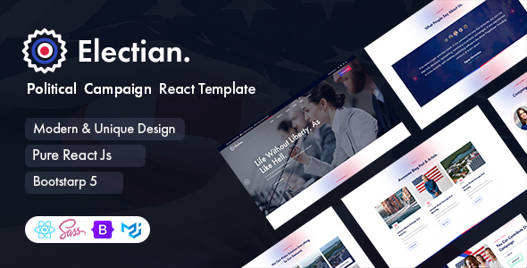Electian - Political Campaign React Template