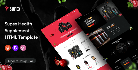 Supex - Health Supplement HTML Template