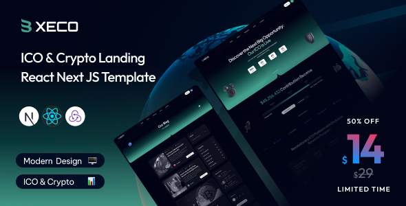 Xeco - ICO & Crypto React Next js Template