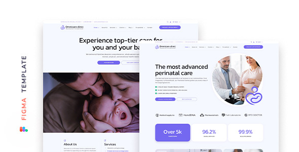 Omnicare – Reproductive & Perinatal Center Template for Figma
