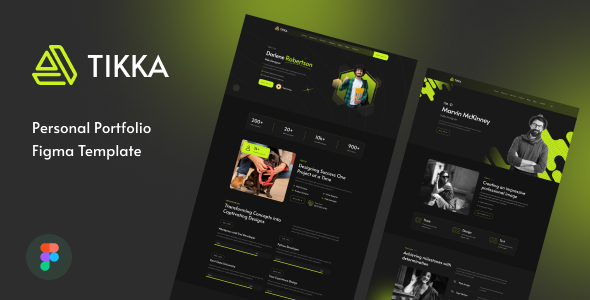 Tikka - Personal Portfolio Figma Template
