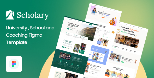 Scholary - University, School and Coaching Figma Template