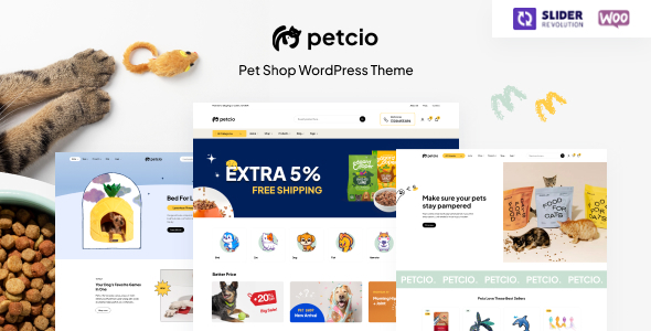 Petcio – Pet Store WooCommerce WordPress Theme with AI