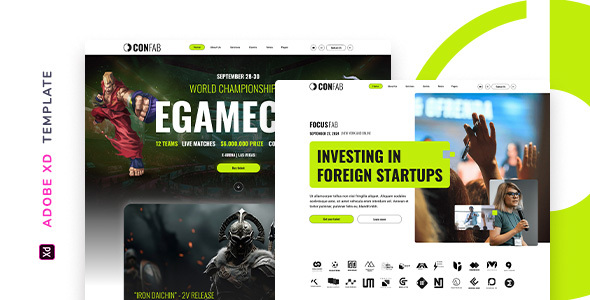 Confab – Event Agency Template for Adobe XD
