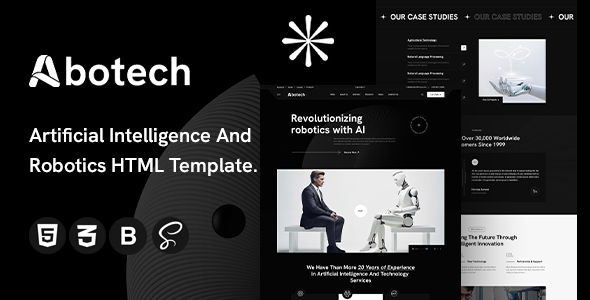 Abotech - Artificial Intelligence & Robotics HTML Template listing image