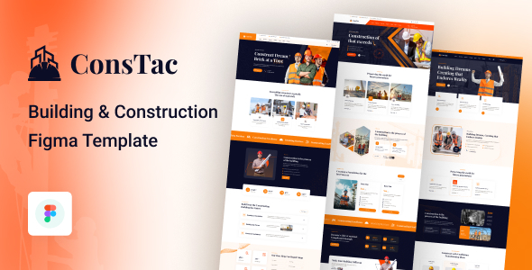 ConsTac - Building & Construction Figma Template