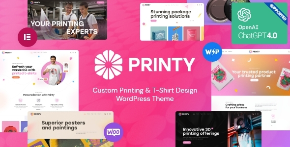 Printy — Print Shop & Printing Company WordPress Theme