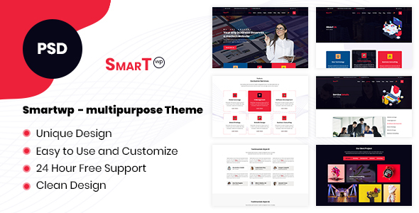 SmartWP - Multipurpose PSD Template listing image