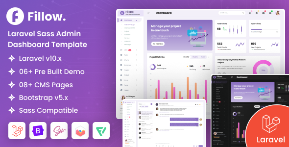 Fillow - Laravel Saas Admin Dashboard Template