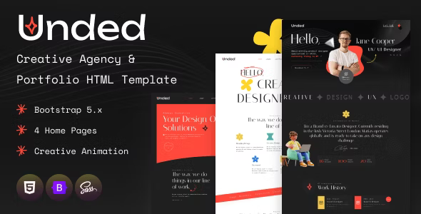Unded - Creative Agency and Portfolio Figma Template