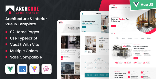ArchCode - Architecture & Interior VueJS Template