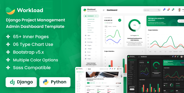 Workload - Django Project Management Admin Dashboard Template