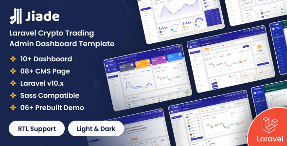 Jiade - Laravel Crypto Trading Admin Dashboard Template