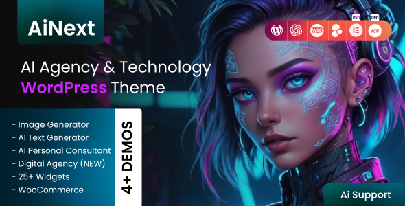 AiNext - AI Agency & Startup WordPress Theme