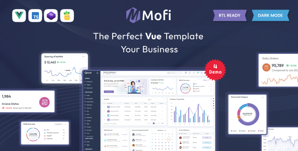 Mofi - Vue Js Admin Template listing image