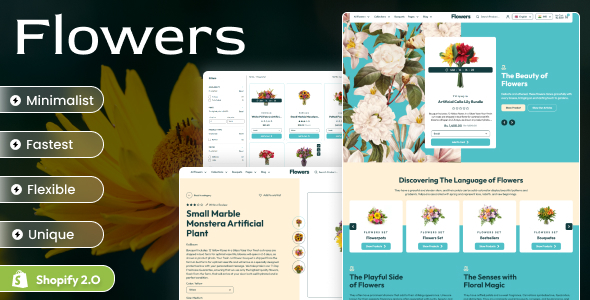 Preview image for Flowers - Shopify 2.0 Flowers Boutique eCommerce Theme