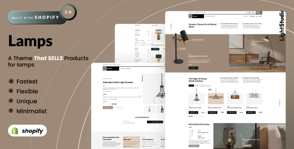 Lamps - Lighting & Interior Lights Shopify 2.0 Theme listing image