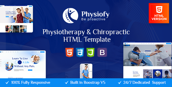 Physiofy | Physiotherapy and Chiropractic HTML Template