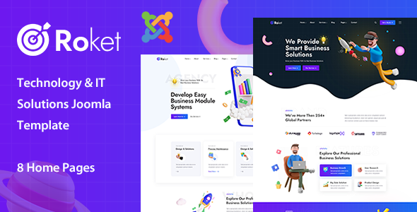 Roket - Technology & IT Solutions Joomla 6 Template