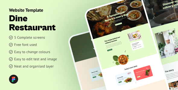 Dine - Restaurant Figma Template