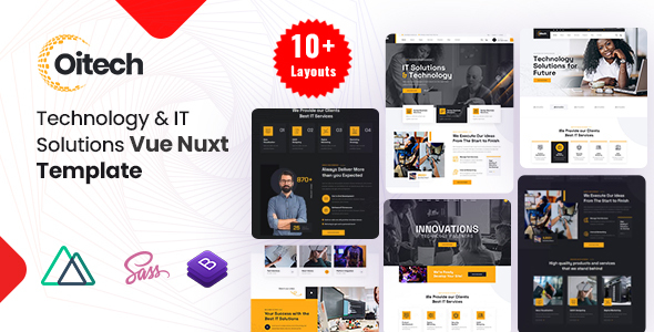 Oitech - Technology & IT Solutions Vue Nuxt Template