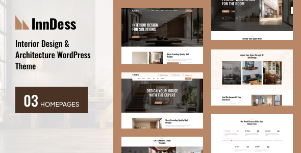 Inndess - Interior Design & Architecture Service WordPress Theme