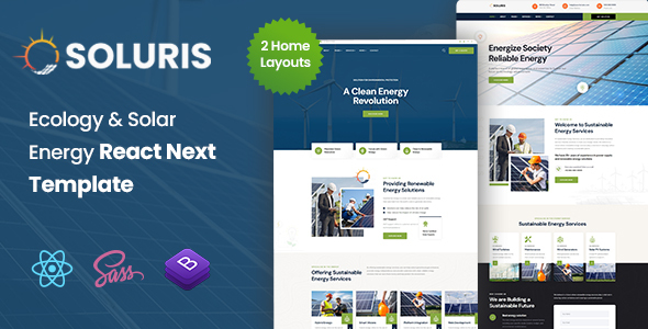 Soluris - Ecology & Solar Energy React NextJs Template