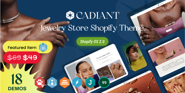 Cadiant - Jewelry Store Shopify Theme OS 2.0 listing image